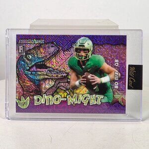 Bo Nix Dino-Might Rookie Card 2023 Wild Card Alumination 4/8